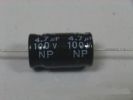 Non-polarized electrolytic capacitor NP4.7UF100V Horizontal size 8 * 17